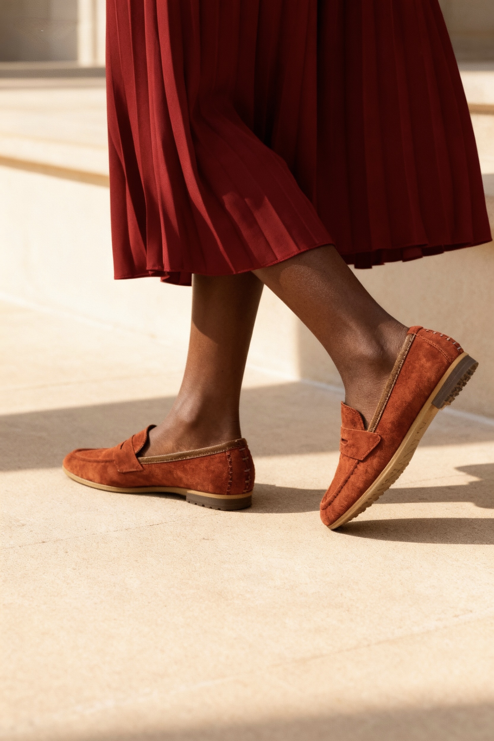 Categorie mocassin rouille Femme noam 1