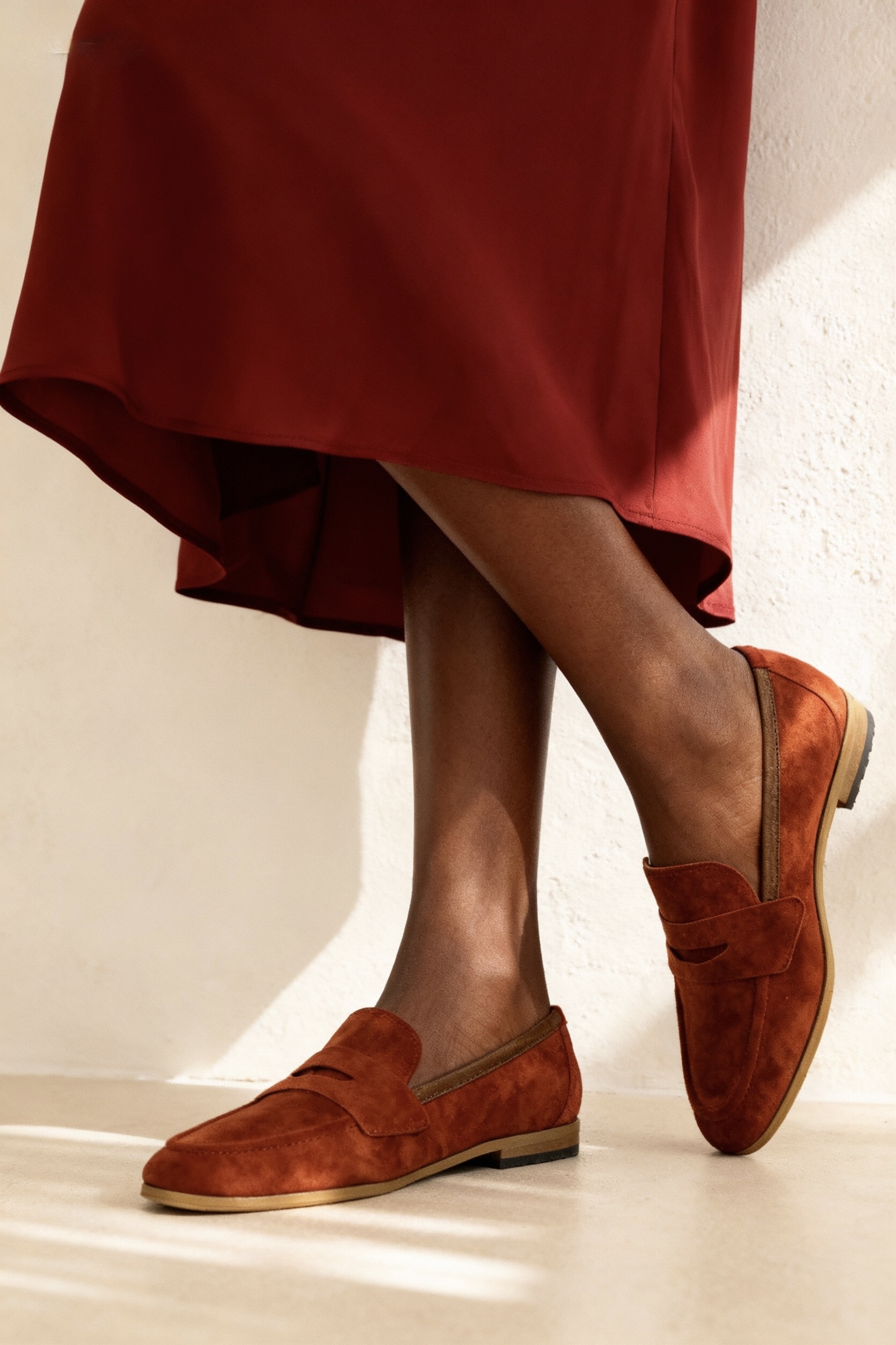 Categorie mocassin rouille Femme noam 2
